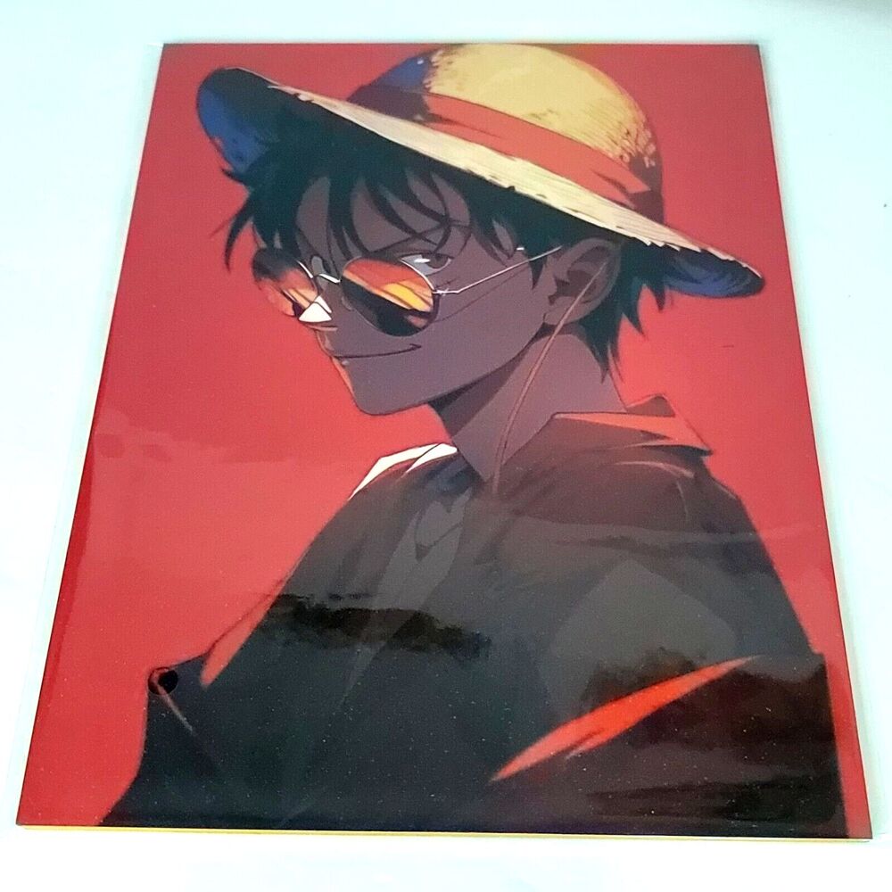 Luffy Zoro One Piece #063 Double-sided Art Board Size A4 8" x 11" Waifu Card